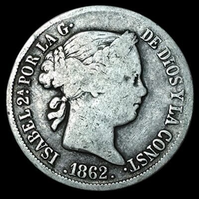 4 reales Isabel II 1862 Madrid
