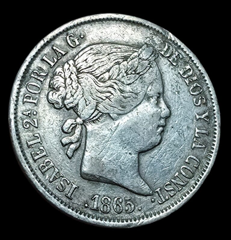 40 céntimos de escudo de Isabel II 1865 Madrid